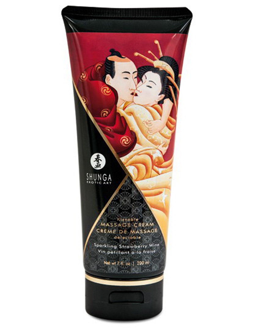 Feuchtigkeitsspendende Massagecreme Erdbeer Sekt 200ml