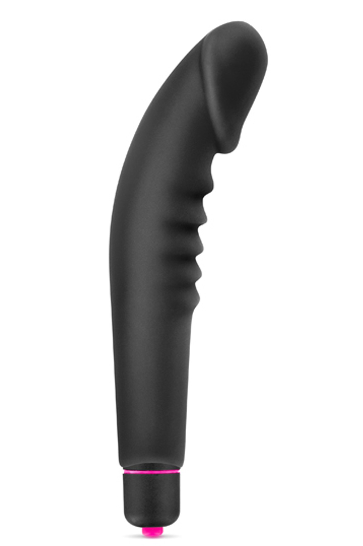G point realistic stimulator vibrator black silicone 7 speeds