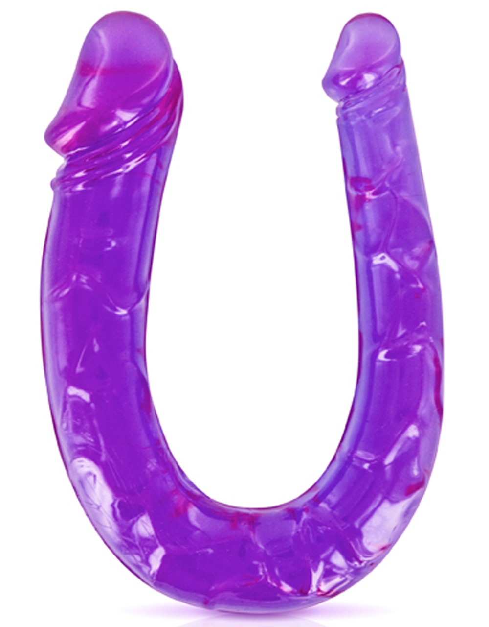 Dobbelt hund fleksibel dildo lilla 29,5 cm