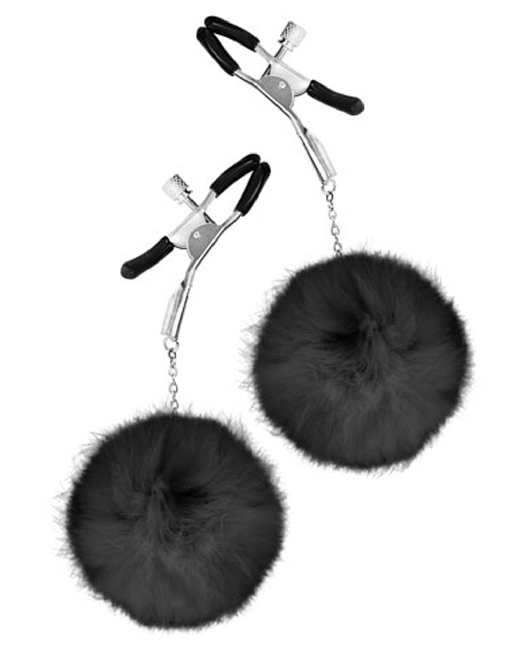 Pliers with breasts adjustable pressure black pompons
