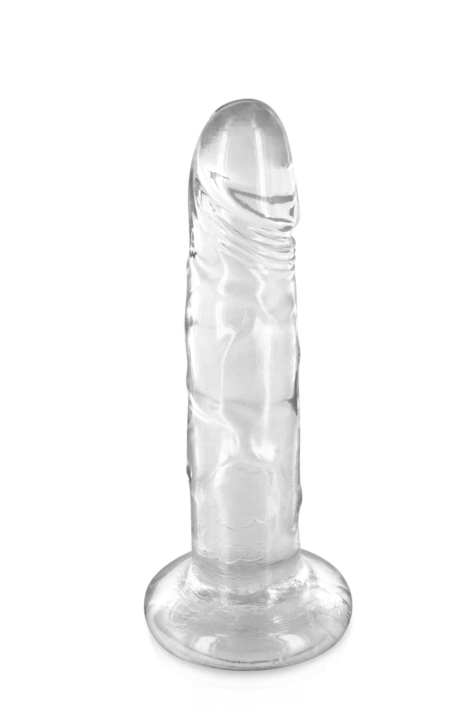 Gode dong gelé gennemsigtig sugekop 18cm