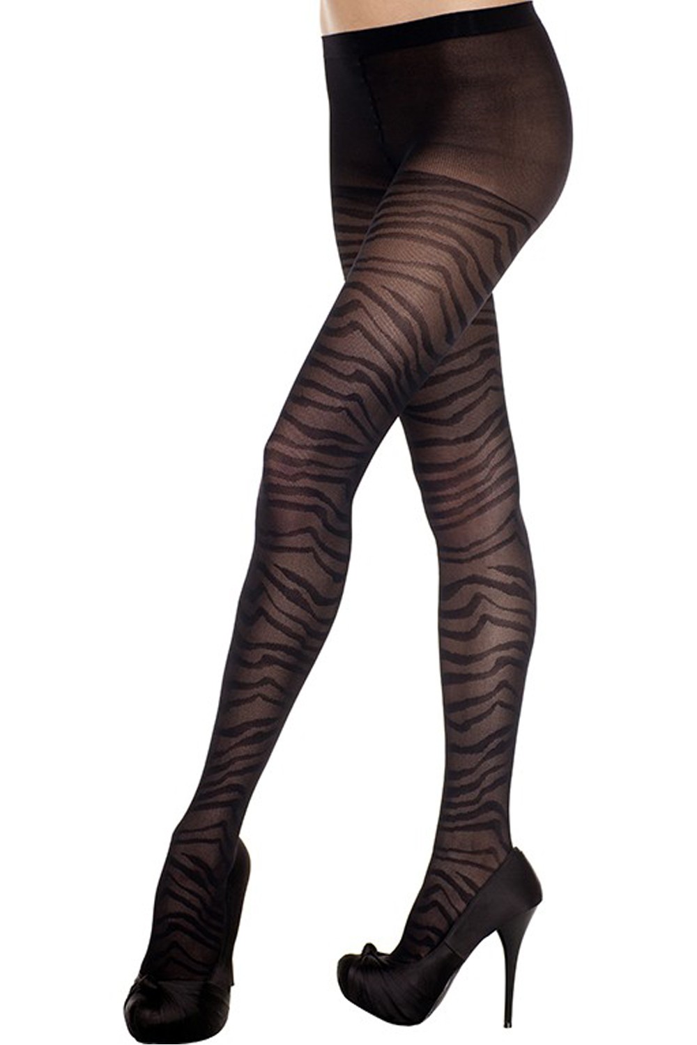 Sort fancy stram zebraeffekt