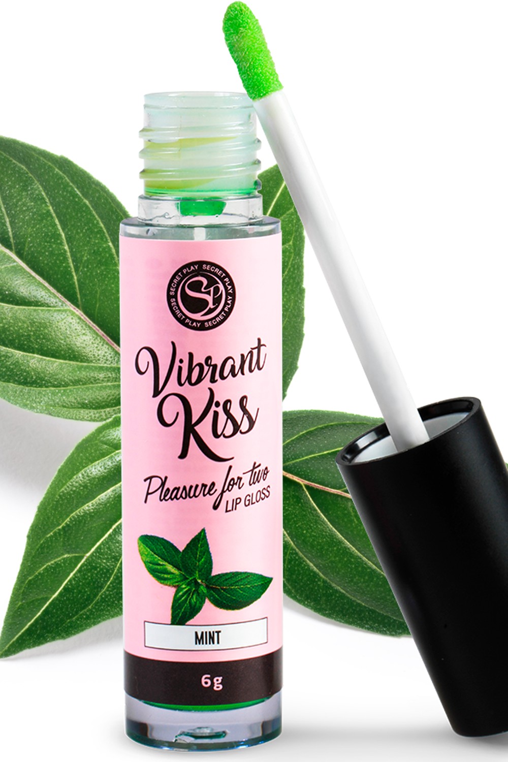 Gloss vibrerende oral sex med mynte 100% spiselig