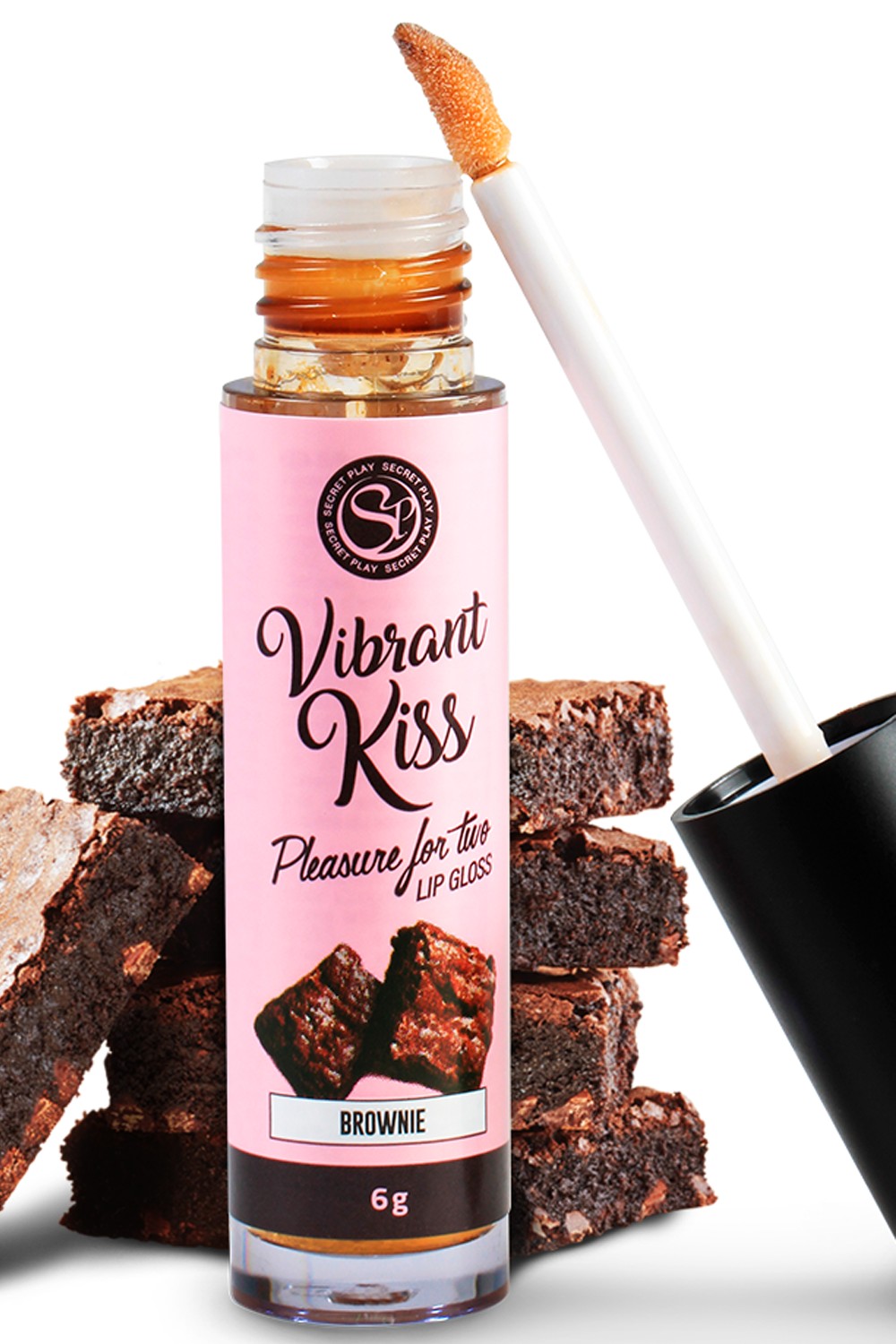 Gloss vibrerende oral sex med brownie 100% spiselig