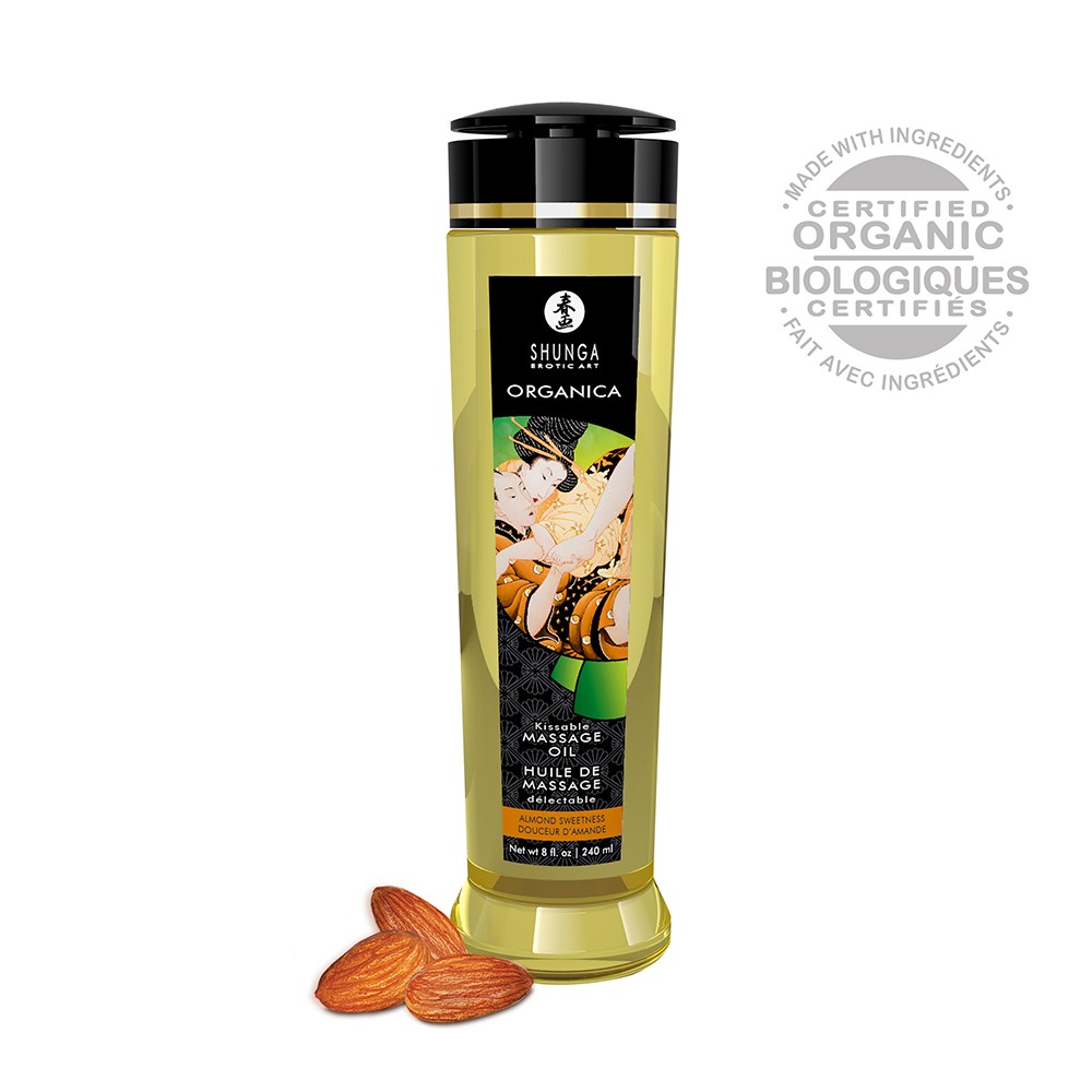 Aphrodisiakische Massage Öl Bio Mandel Süße 240ml