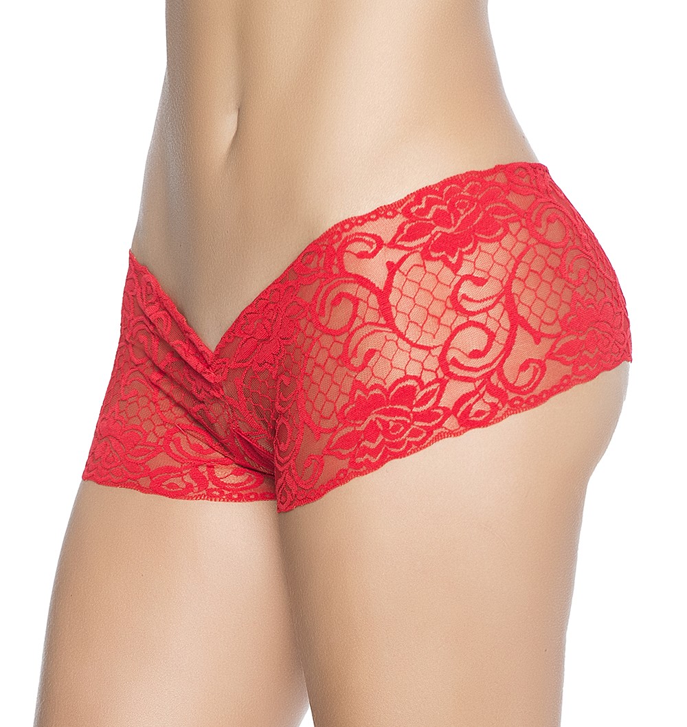Shorty aperto con croccante rosso