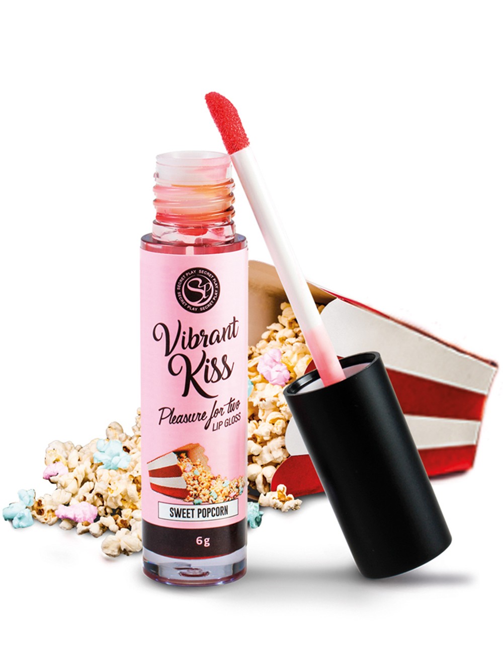Gloss vibrerende oral sex med 100% spiselige popcorn
