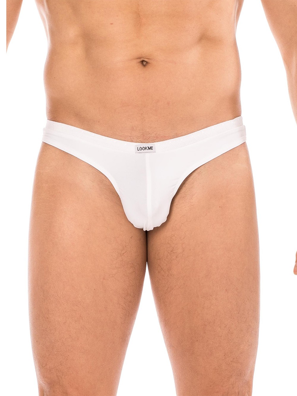Midnight white thong