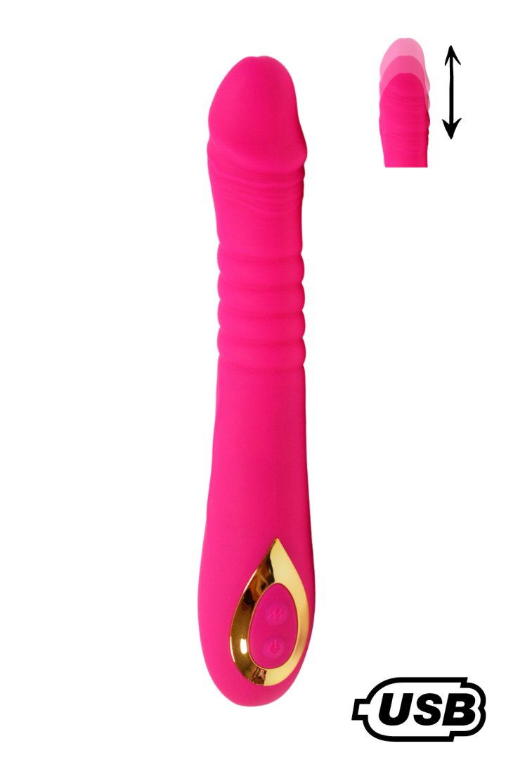 TWIST Rose, Vibromasseur "va-et-vient" USB en silicone médical, doté de 18 modes de stimulation