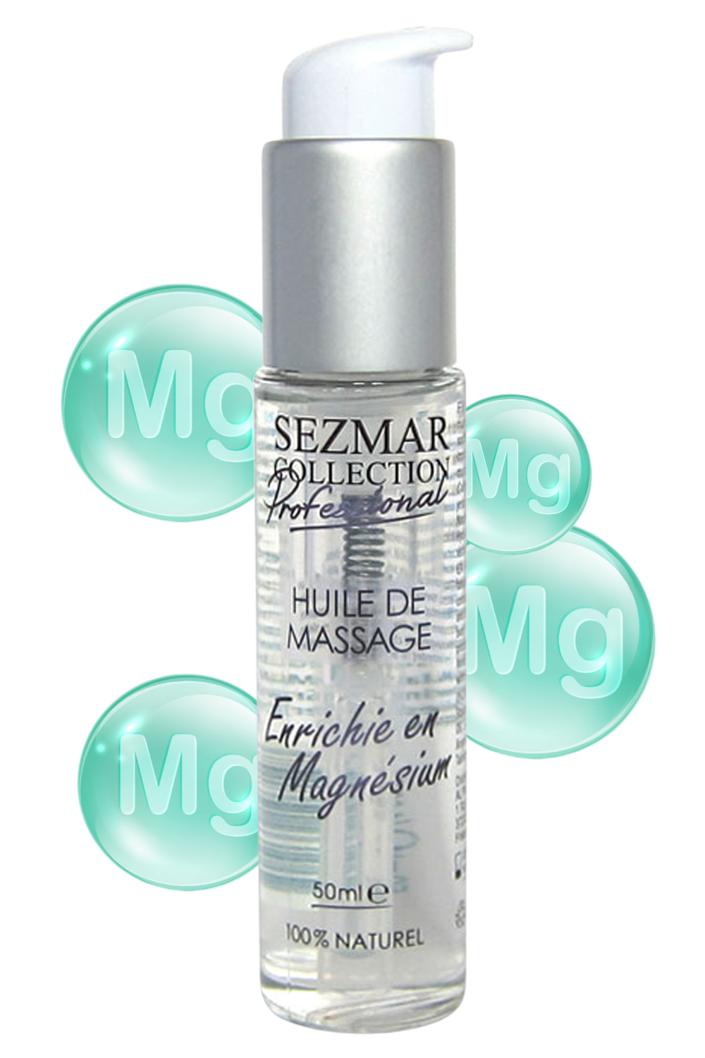 Professionelles Massageöl angereichert in 100% natürlichem Magnesium 50 ml