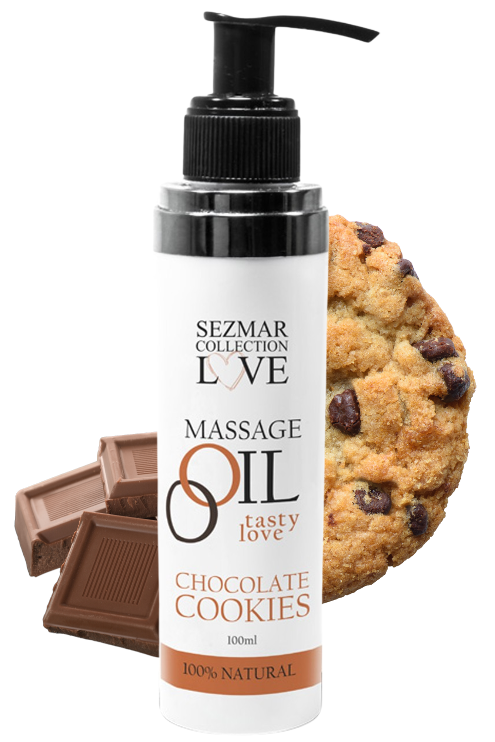 Szerves masszázs olaj cookie csokoládé 100ml 100% természetes