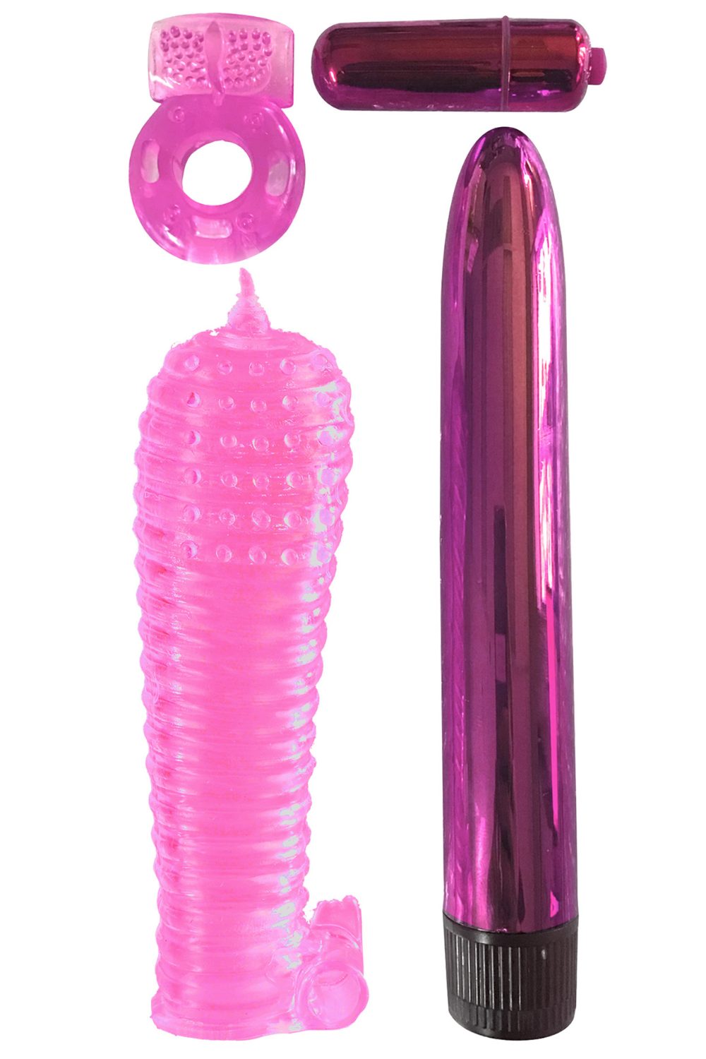 Coffret 4 sextoys rose Classix