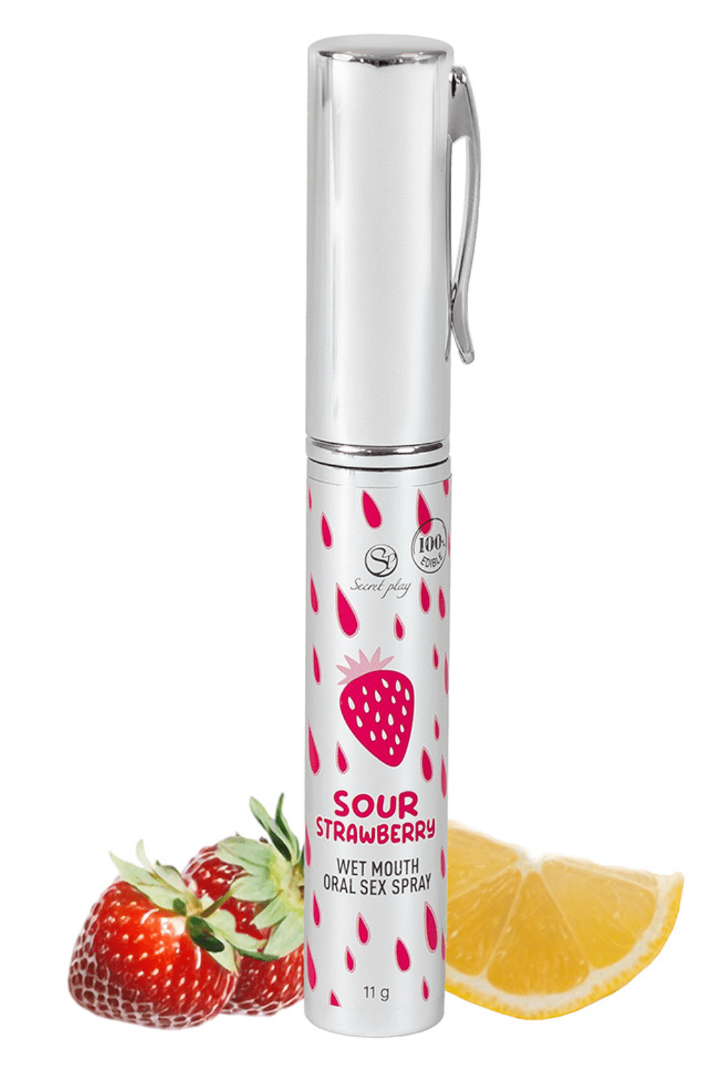 Spray Sexe Oral Fraise Acidulée Bouche Humide 11gr Secret Play