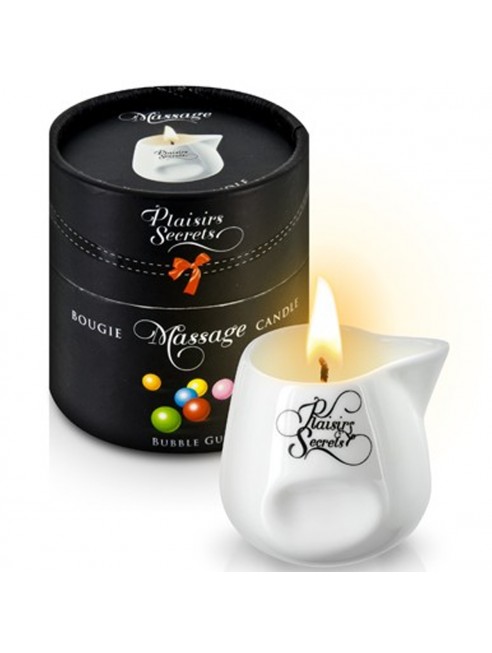 Fournisseur Plaisirs Secrets Bougie de massage bubble gum sensuelle pot en céramique