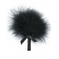 Plumeau noir avec noeud satiné - 100300BLK Plumeau noir avec noeud satiné - 100300BLK