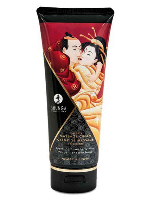 Shunga dropshipping creme de massage fraise