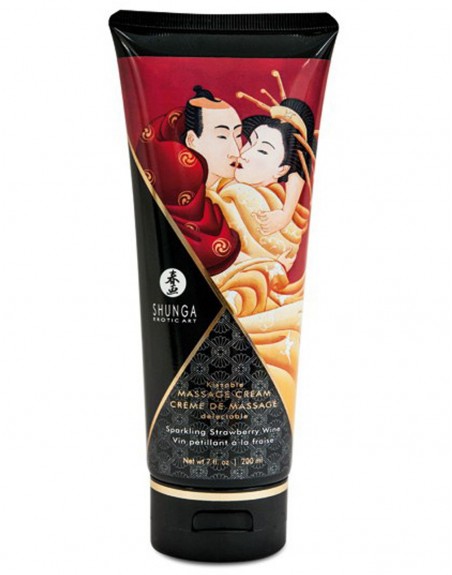 Shunga dropshipping creme de massage fraise