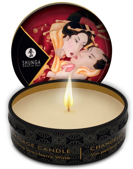 Fournisseur dropshipping Shunga mini bougie massage fraise