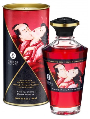 Huile chauffante cerise comestible 100ml - CC812000