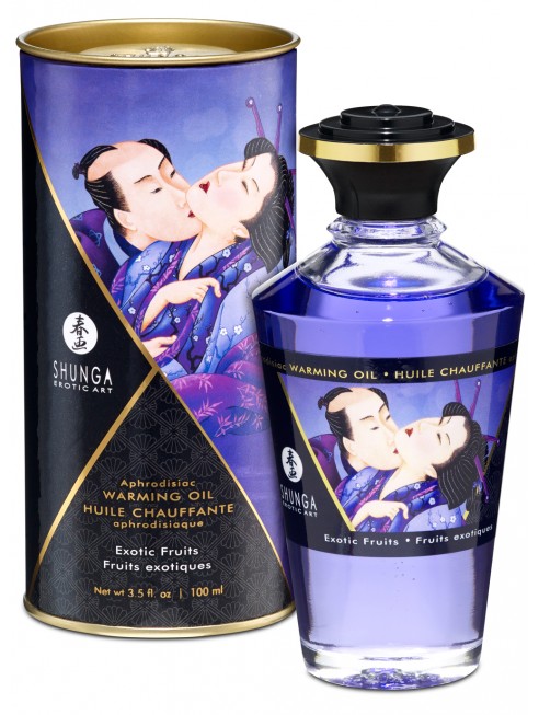 Grossiste huile de massage Shunga fruit exotique chauffante