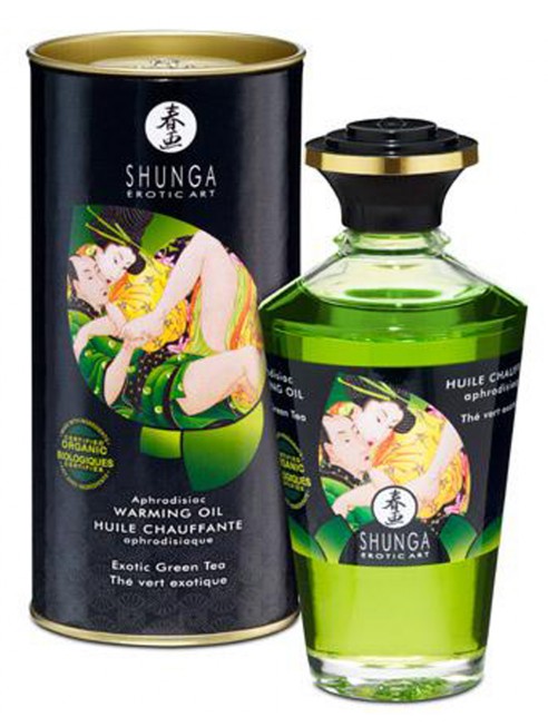 Fournisseur dropshipping huile de massage thé vert bi aphrodisiaque chauffante