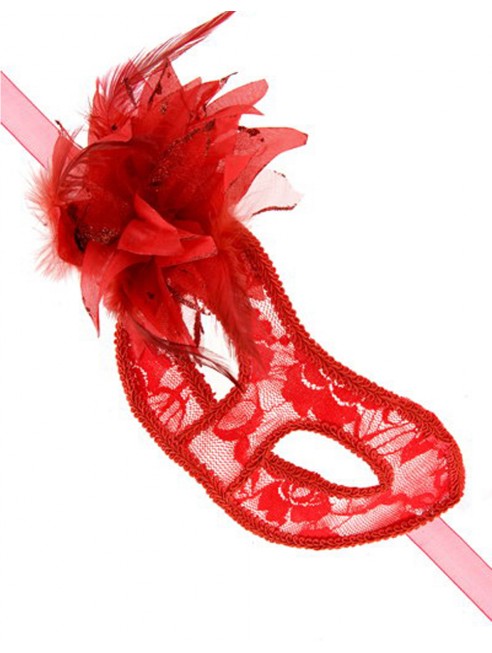 Grossiste loup dropshipping Masque la traviata rouge