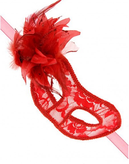 Grossiste loup dropshipping Masque la traviata rouge