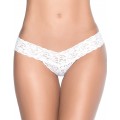 Grossiste dropshipping Mapalé String blanc sexy dentelle