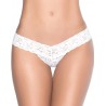 Grossiste dropshipping Mapalé String blanc sexy dentelle