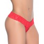 String ouvert brésilien rouge en dentelle - MAL99RED String ouvert brésilien rouge en dentelle - MAL99RED