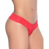 Fournisseur lingerie String ouvert brésilien rouge en dentelle