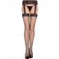 Collant noir résille effet bas porte-jarretelles - MH7996BLK Collant noir résille effet bas porte-jarretelles - MH7996BLK