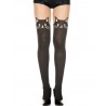 Fournisseur Music Legs Collant semi opaque avec tête de chat fantaisie