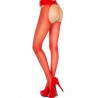 Fournisseur lingerie Collant nylon rouge ouvert