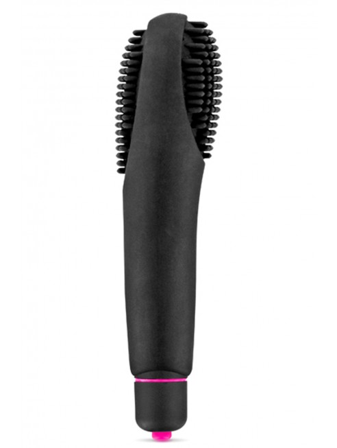 Grossiste sextoys Vibromasseur noir à picots 7 vitesses