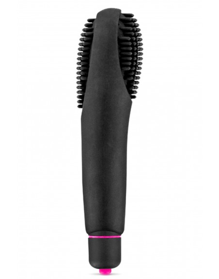 Grossiste sextoys Vibromasseur noir à picots 7 vitesses