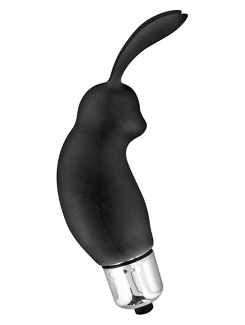 grossiste Glamy Stimulateur de clitoris vibrant noir rabbit