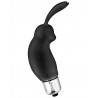 grossiste Glamy Stimulateur de clitoris vibrant noir rabbit