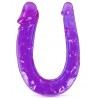 Grossiste sextoys Glamy Double dong gode fléxible violet 29.5cm