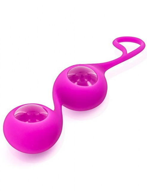 Grossiste dropshipping Boules de Geisha rose verre et silicone