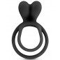 Double cockring noir avec stimulateur de clitoris - CC5710050010 Double cockring noir avec stimulateur de clitoris - CC5710050010