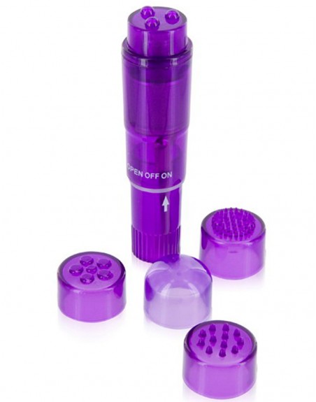 Grossiste sextoys dropshipping Stimulateur de clitoris violet têtes changeables