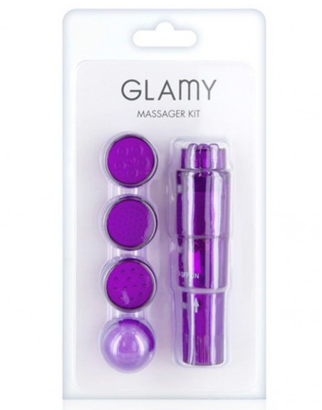 Grossiste sextoys dropshipping Stimulateur de clitoris violet têtes changeables