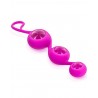 Fournisseur sextoys dropshipping Triple boules de Geisha rose verre et silicone