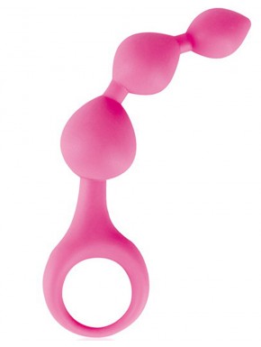 Fournisseur sextoys Glamy Stimulateur anal rose à boules