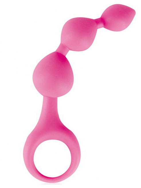 Fournisseur sextoys Glamy Stimulateur anal rose à boules