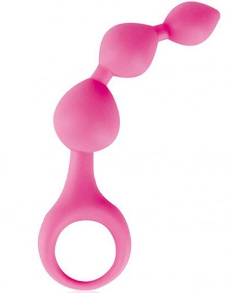 Fournisseur sextoys Glamy Stimulateur anal rose à boules