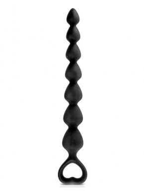 Grossiste dropshipping Chapelet plug anal noir 27cm