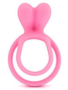 Fournisseur Glamy Double cockring rose avec stimulateur de clitoris