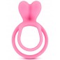 Double cockring rose avec stimulateur de clitoris - CC5710050050 Double cockring rose avec stimulateur de clitoris - CC5710050050